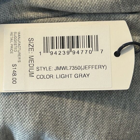 Johnnie O Hangin Out Jeffery Knit Button Up Shirt Size M Gray NWT - Picture 7 of 10